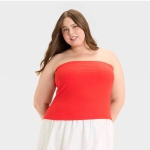 a new day Red tube top